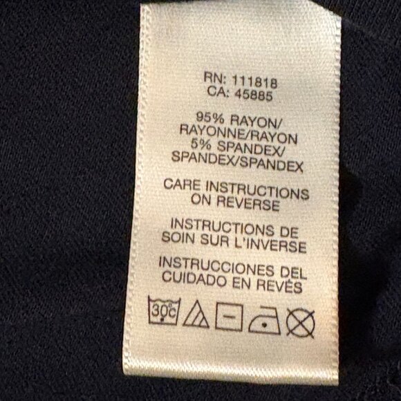 Michael Kors Black V-Neck Blouse Size XL - Picture 4 of 7